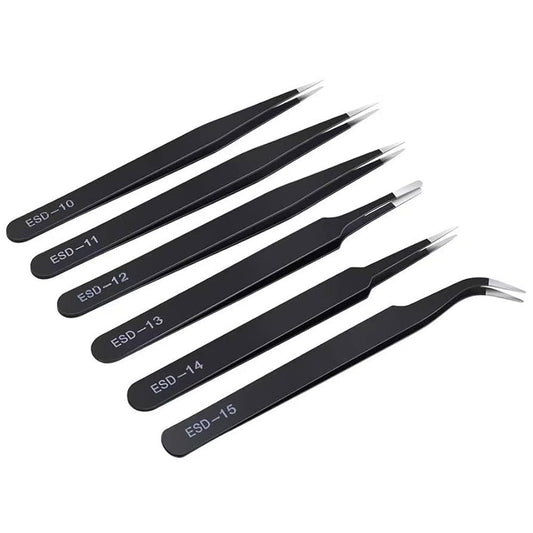 6 Pack ESD Tweezers